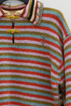 YANYAN KNITS striped lapel pullover YYK-YYW23-1531-TW striped